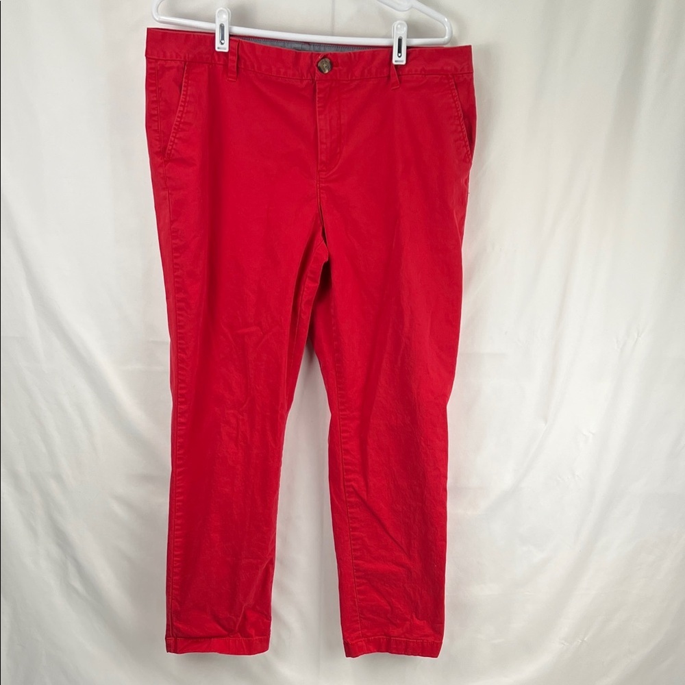 Tommy Hilfiger - Women’s Pants - Size 14 - Red - A La Cheville